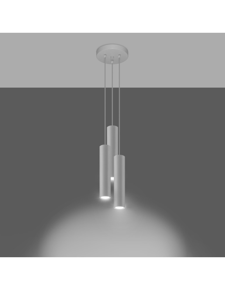 Pendant lamps - Sollux LAGOS 3P pendant lamp white SL.1078 - product kolory-swiatla.pl 3