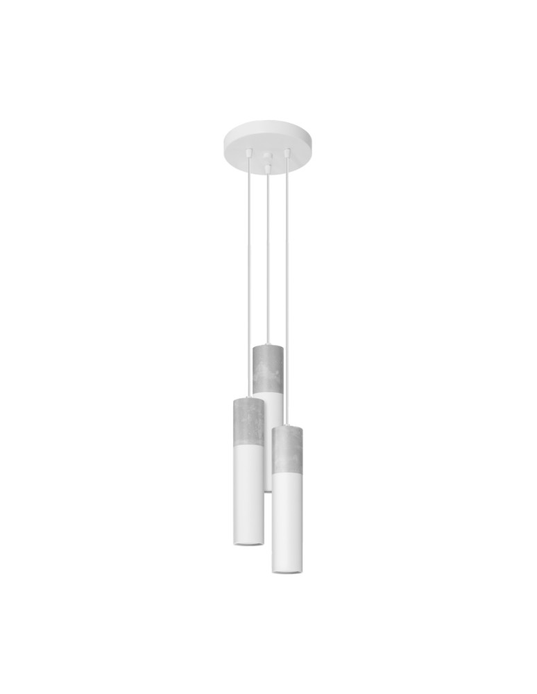 Pendant lamps - Sollux BORGIO 3P pendant lamp white SL.1080 - product kolory-swiatla.pl 1