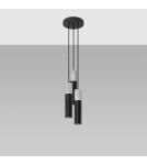 Pendant lamps - Sollux BORGIO 3P pendant lamp black SL.1081 - product 2