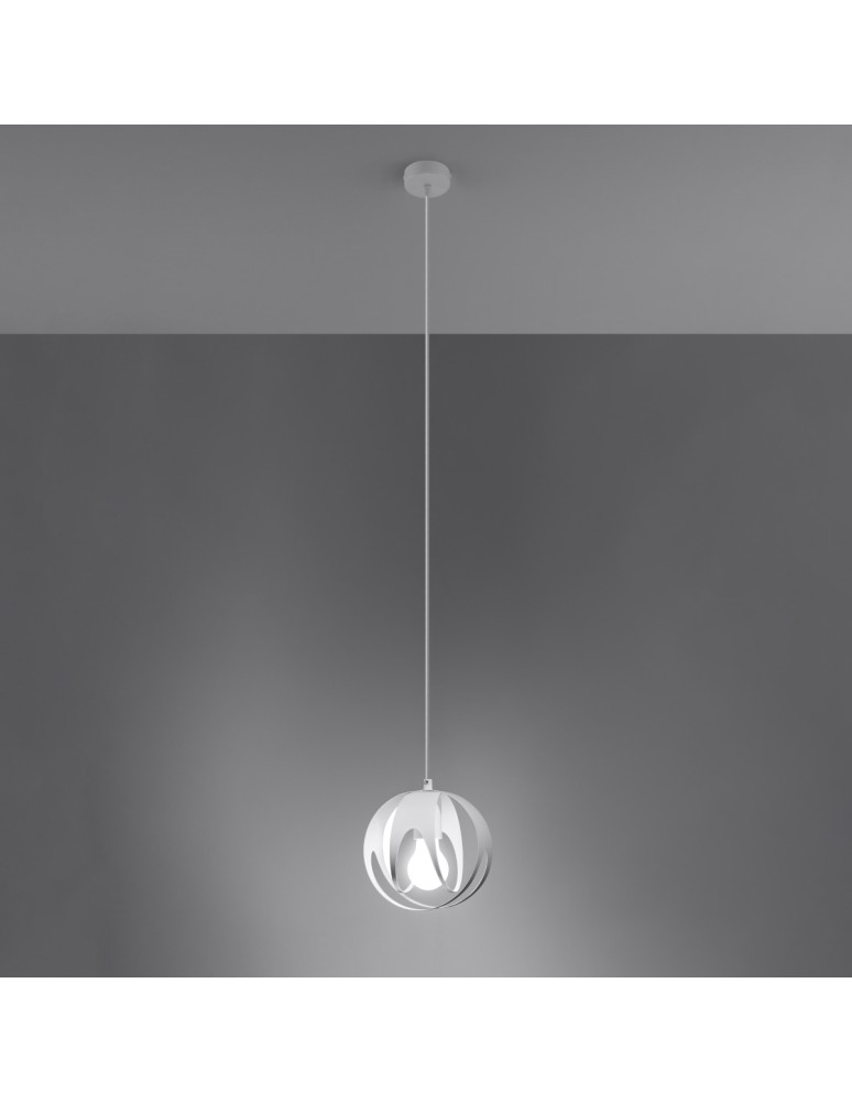 Sollux Lampa wisząca TULOS 1 biała SL.1083