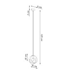 Sollux Lampa wisząca TULOS 1 biała SL.1083