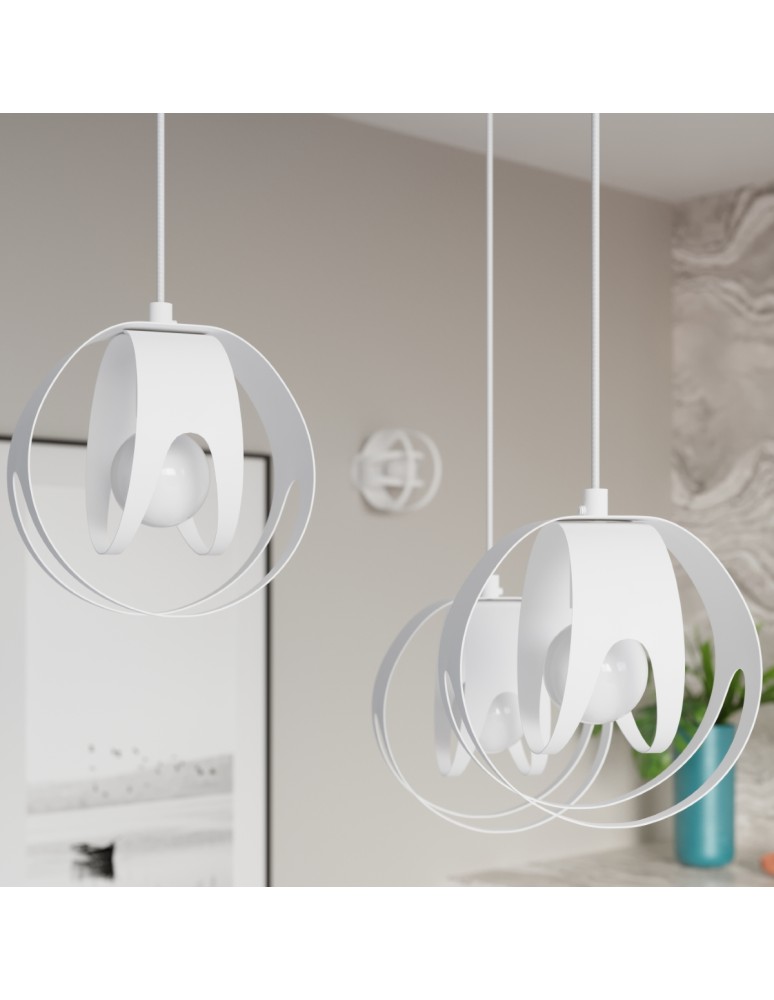 Sollux Lampa wisząca TULOS 1 biała SL.1083