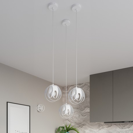 Sollux Lampa wisząca TULOS 3P biała SL.1084