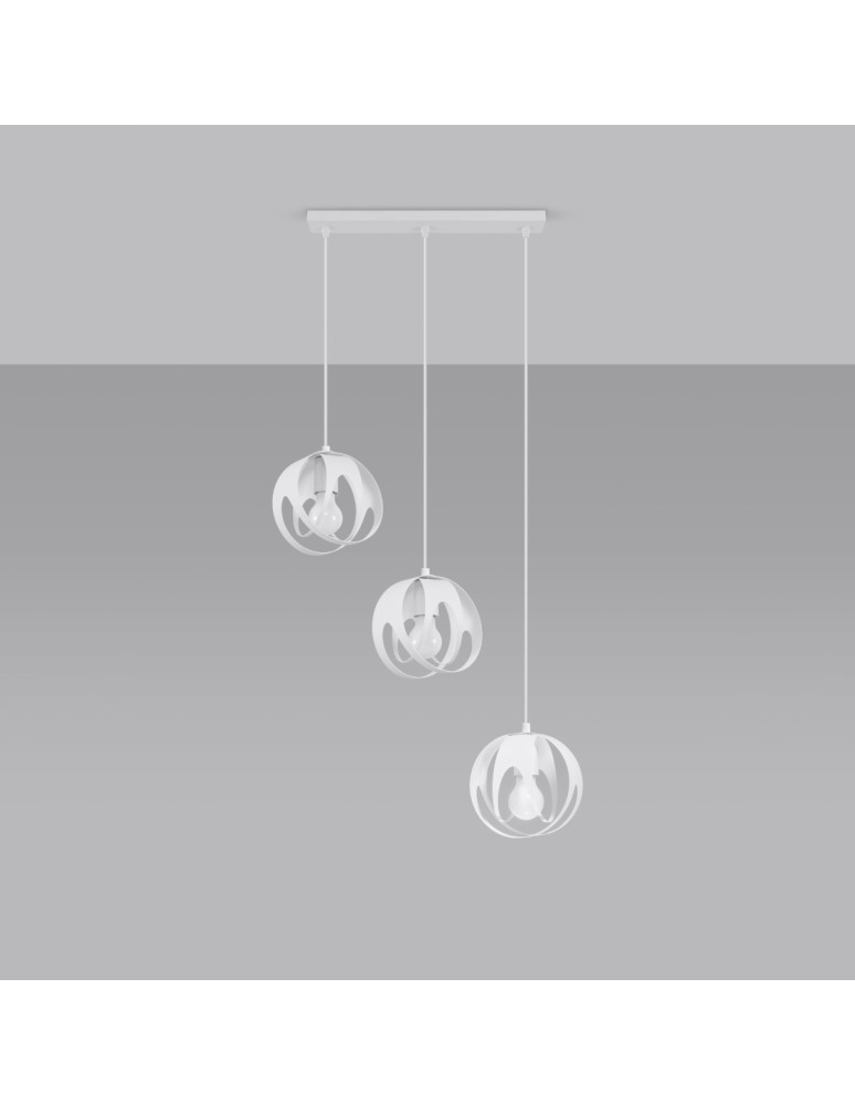 Pendant lamps - Sollux TULOS 3L pendant lamp white SL.1085 - product kolory-swiatla.pl 2