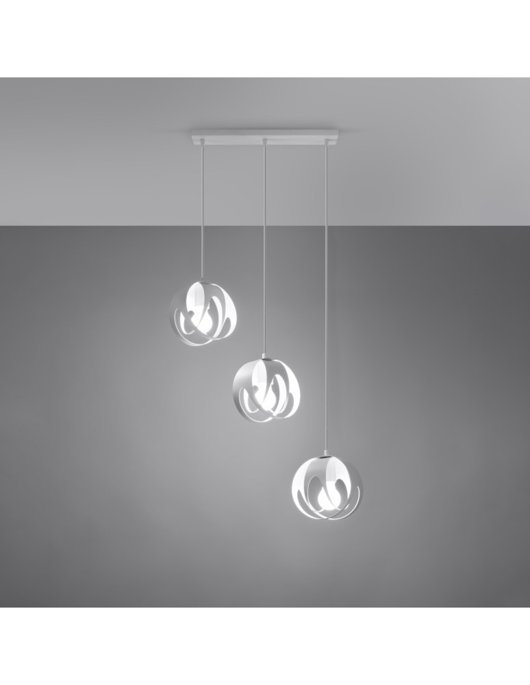 Pendant lamps - Sollux TULOS 3L pendant lamp white SL.1085 - product kolory-swiatla.pl 3