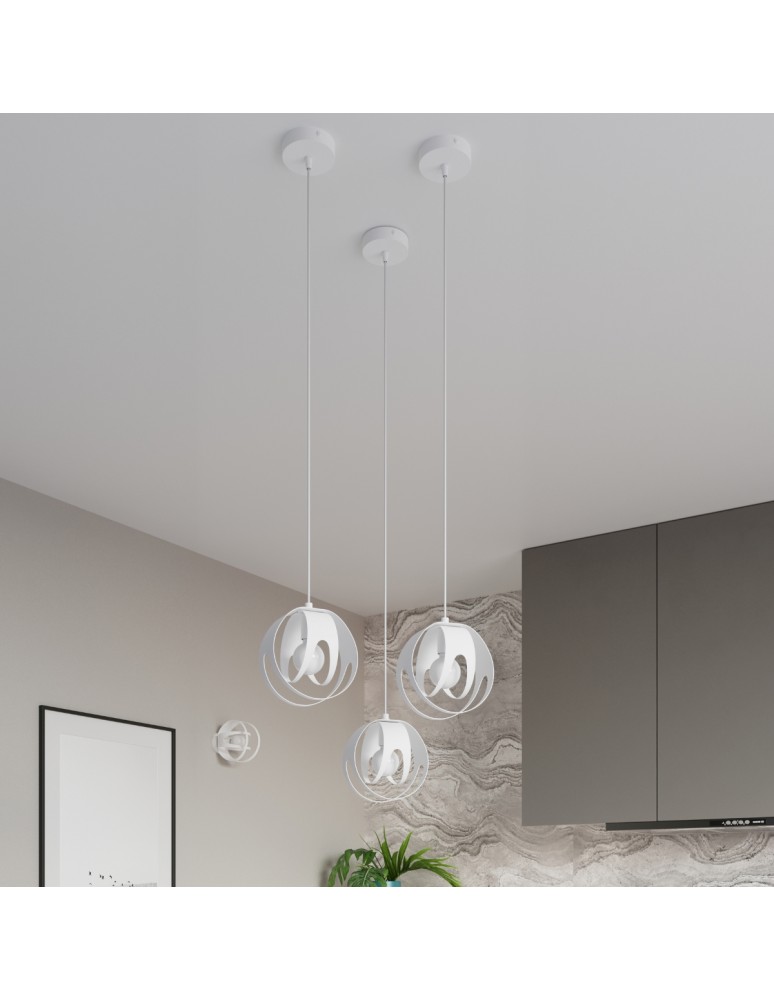 Pendant lamps - Sollux TULOS 3L pendant lamp white SL.1085 - product kolory-swiatla.pl 6