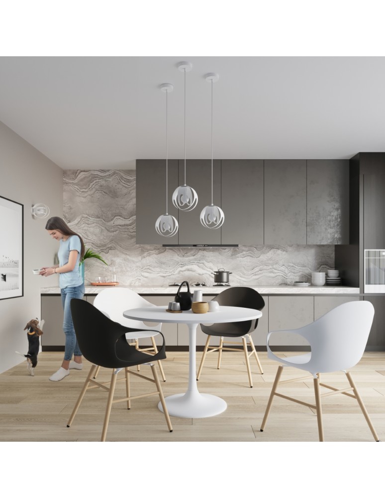 Pendant lamps - Sollux TULOS 3L pendant lamp white SL.1085 - product kolory-swiatla.pl 7