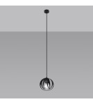 Sollux Lampa wisząca TULOS 1 czarna SL.1087 Sollux Lampa wisząca TULOS 1 czarna SL.1087