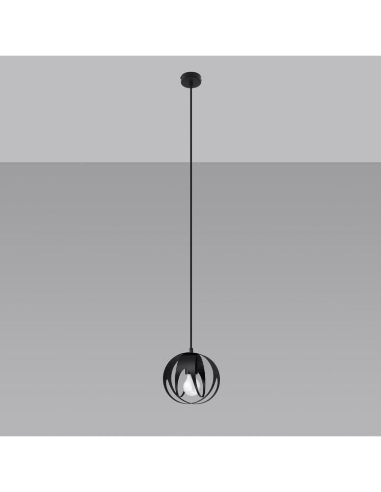 Pendant lamps - Sollux TULOS 1 pendant lamp black SL.1087 - product kolory-swiatla.pl 2