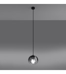 Sollux Lampa wisząca TULOS 1 czarna SL.1087 Sollux Lampa wisząca TULOS 1 czarna SL.1087