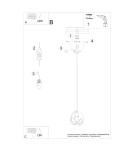 Sollux Lampa wisząca TULOS 1 czarna SL.1087 Sollux Lampa wisząca TULOS 1 czarna SL.1087