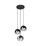 Pendant lamps - Sollux TULOS 3P pendant lamp black SL.1088 - product 1