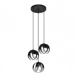 Sollux Lampa wisząca TULOS 3P czarna SL.1088
