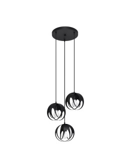 Sollux TULOS 3P pendant lamp black SL.1088