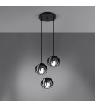 Pendant lamps - Sollux TULOS 3P pendant lamp black SL.1088 - product 3