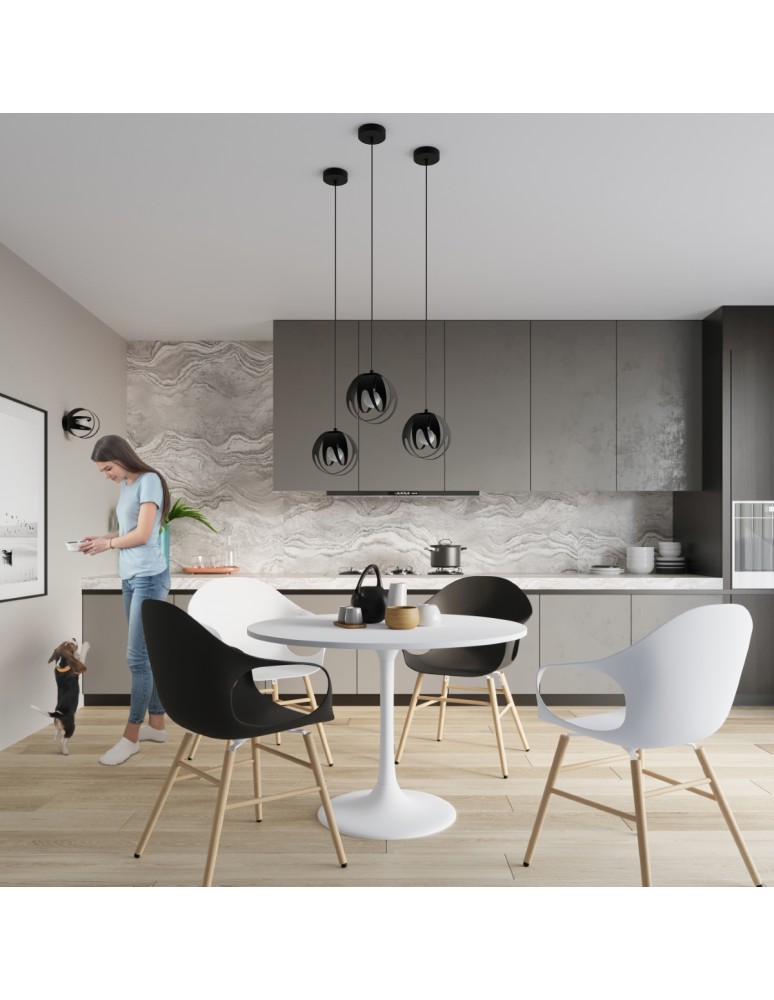 Pendant lamps - Sollux TULOS 3P pendant lamp black SL.1088 - product kolory-swiatla.pl 7