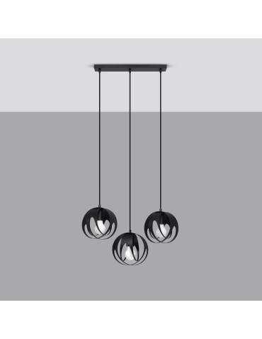 Sollux TULOS 3L pendant lamp black SL.1089 - product 2