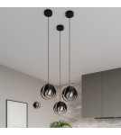 Sollux Lampa wisząca TULOS 3L czarna SL.1089