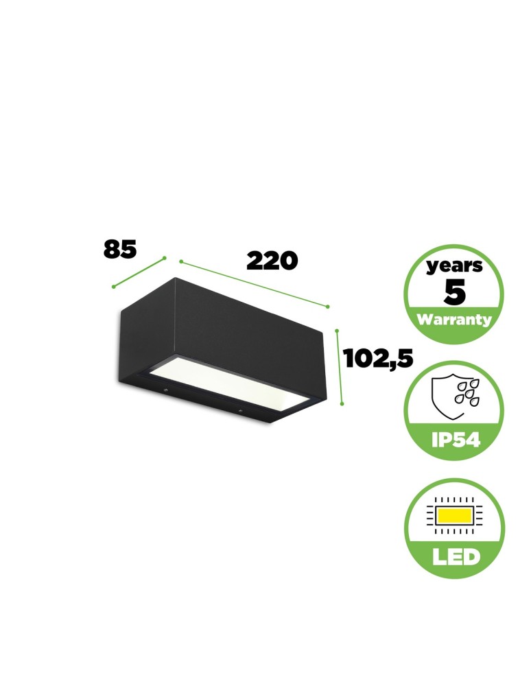 Outdoor wall lamps - Lutec Outdoor Wall Mounted GEMINI 5189112012 - product kolory-swiatla.pl 5