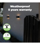 Outdoor wall lamps - Lutec Outdoor Wall Mounted GEMINI 5189112012 - product 7