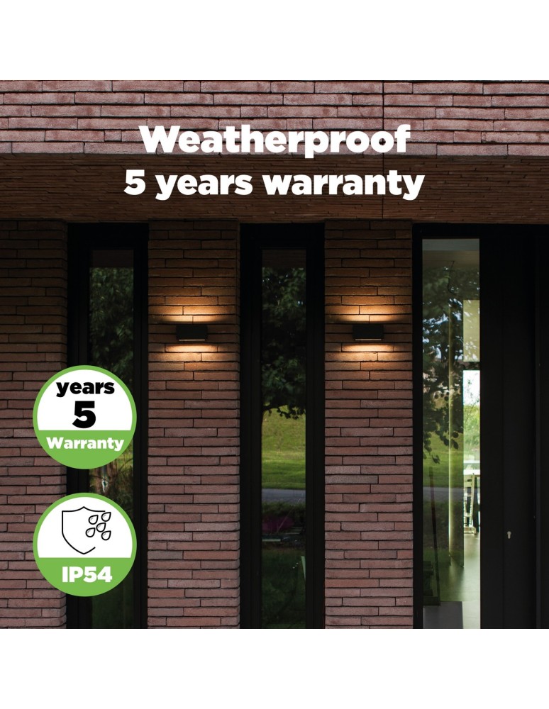 Outdoor wall lamps - Lutec Outdoor Wall Mounted GEMINI 5189113012 - product kolory-swiatla.pl 12