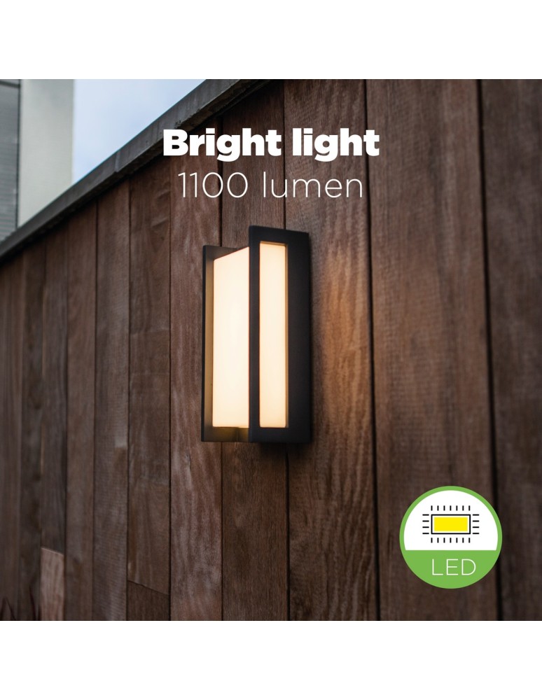 Outdoor wall lamps - Lutec QUBO Wall LED Anthracite 5193001118 - product kolory-swiatla.pl 8