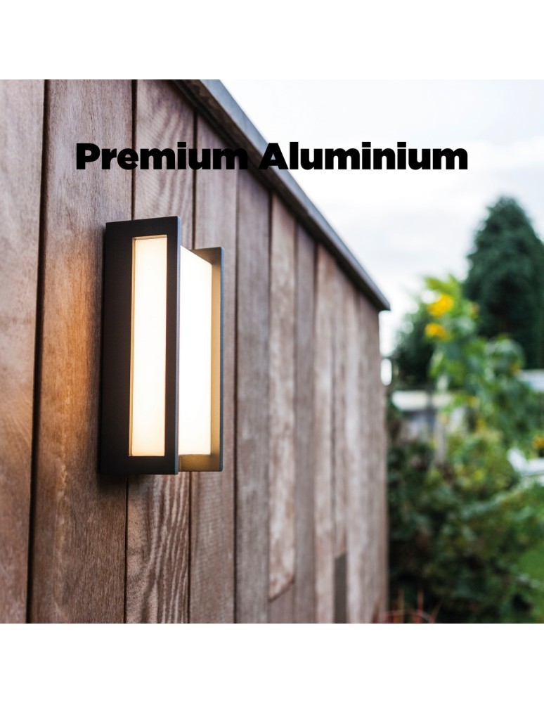 Outdoor wall lamps - Lutec QUBO Wall LED Anthracite 5193001118 - product kolory-swiatla.pl 10