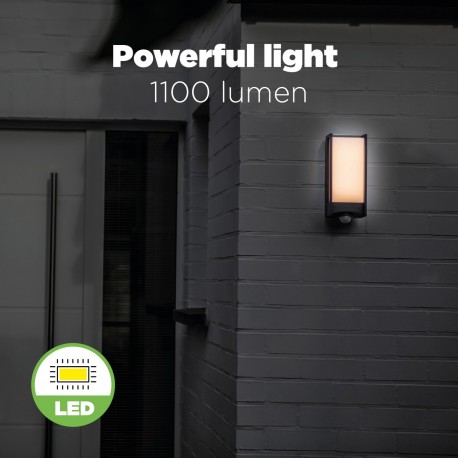 Lutec QUBO - CZUJNIK RUCHU Ścienna LED Antracyt 5193002118