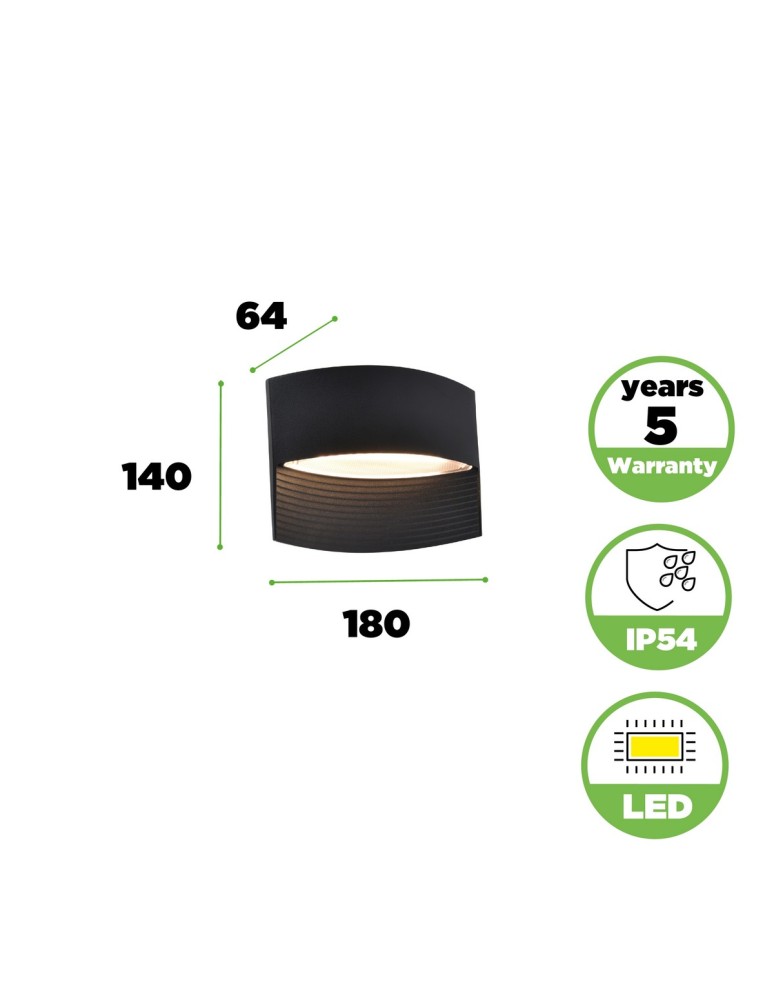 Outdoor wall lamps - Lutec Outdoor Wall LOTUS 5193201012 - product kolory-swiatla.pl 8