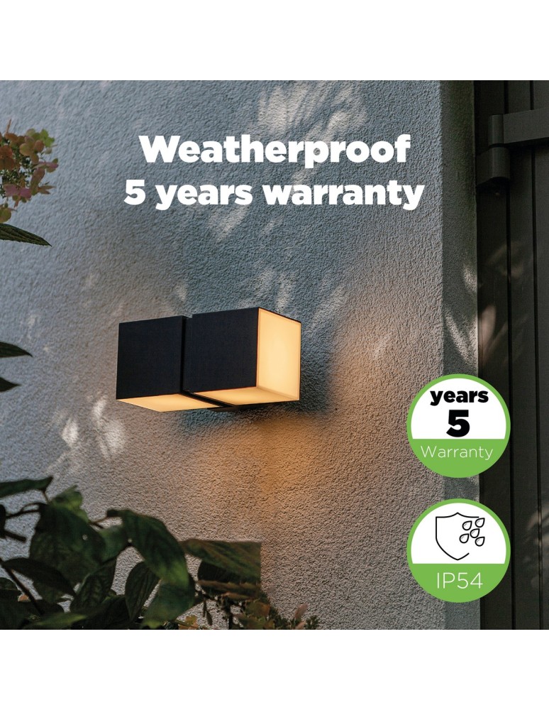 Outdoor wall lamps - Lutec Outdoor Wall CUBA 5193801012 - product kolory-swiatla.pl 4