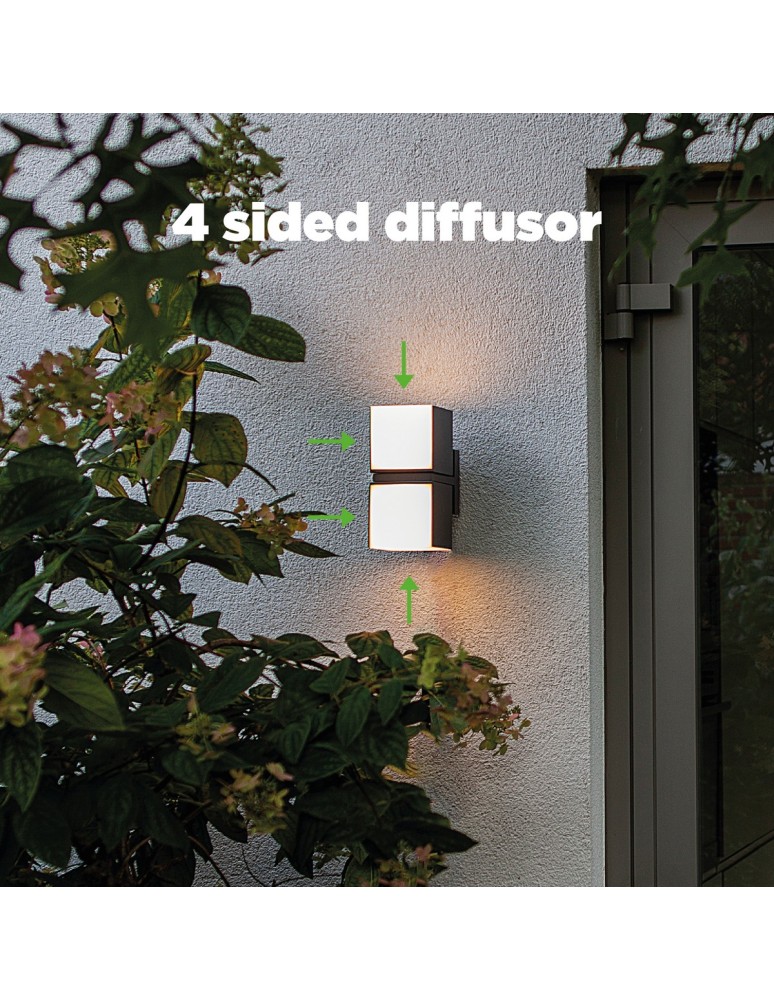 Outdoor wall lamps - Lutec Outdoor Wall CUBA 5193801012 - product kolory-swiatla.pl 5