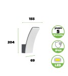 Outdoor wall lamps - Lutec Outdoor Wall Mounted KILO 5203901335 - product 3