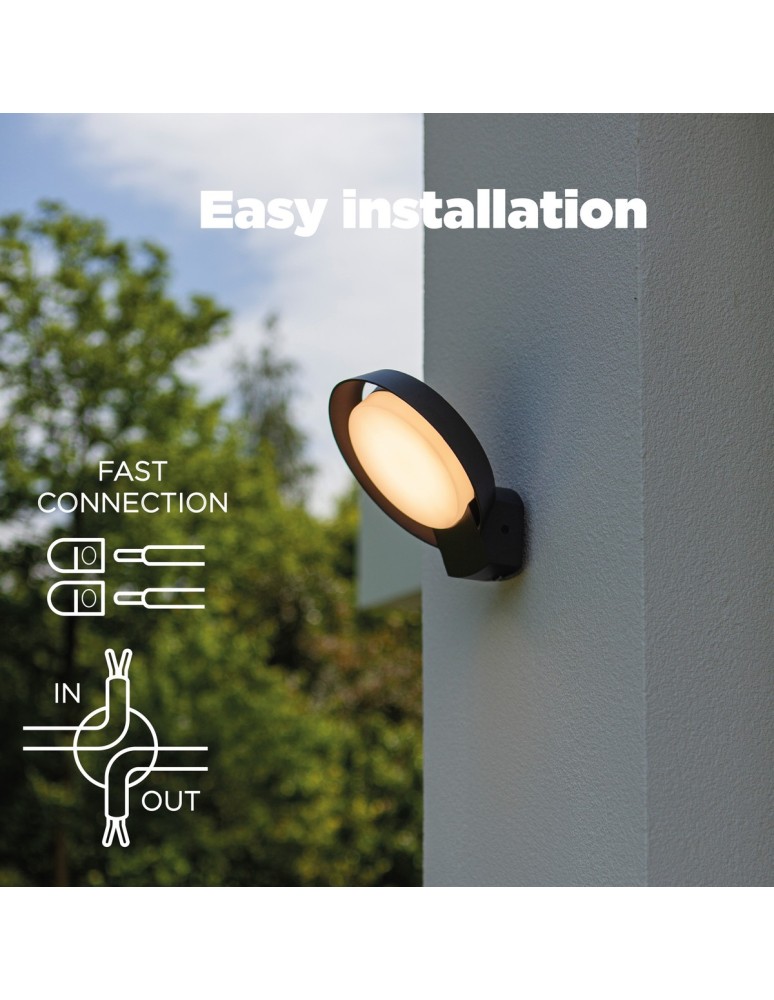 Outdoor wall lamps - Lutec Outdoor Wall Mounted POLO 5205701118 - product kolory-swiatla.pl 8