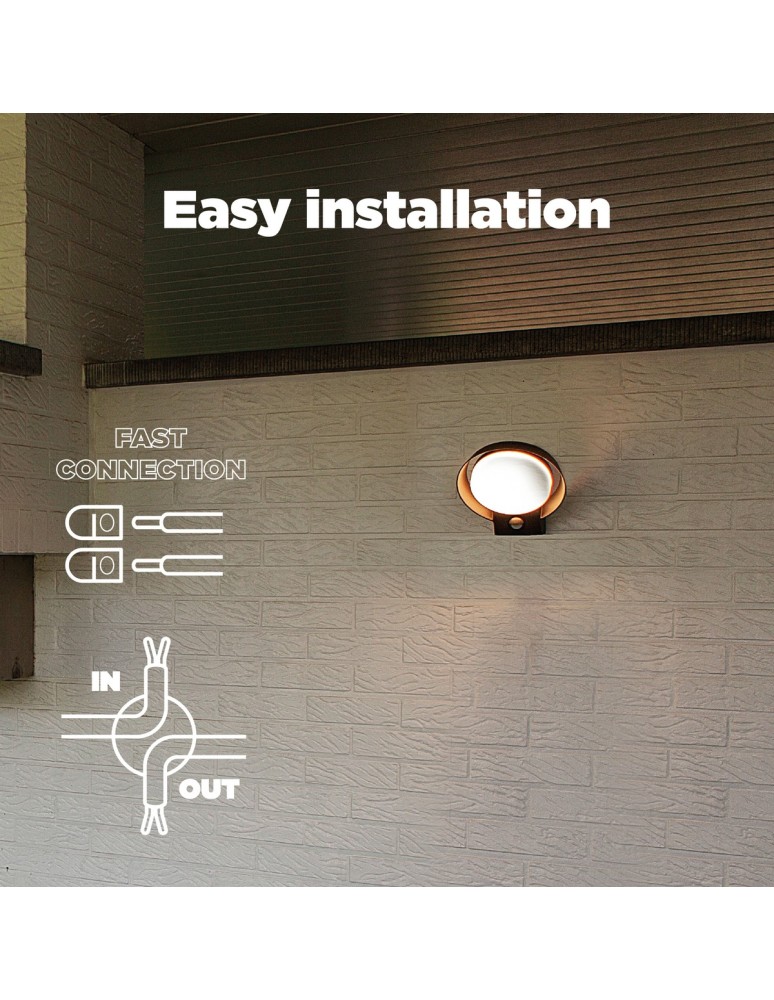 Outdoor lights with motion sensor - Lutec Outdoor Wall Mounted POLO 5205702118 - product kolory-swiatla.pl 8