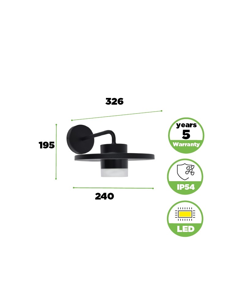 Lutec Zewnętrzna Ścienna PLATO 5213402012