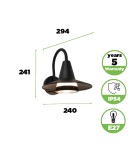 Outdoor wall lamps - Lutec Outdoor Wall SWAN 5213901012 - product 7