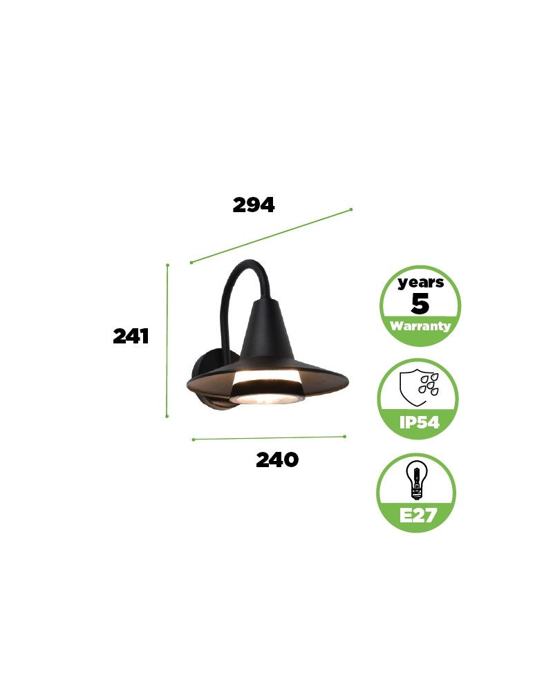 Outdoor wall lamps - Lutec Outdoor Wall SWAN 5213901012 - product kolory-swiatla.pl 7