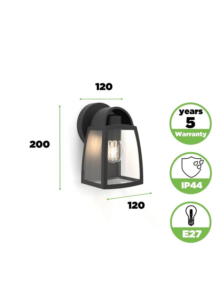 Outdoor wall lamps - Lutec Outdoor Wall Mounted KELSEY 5273702012 - product kolory-swiatla.pl 3