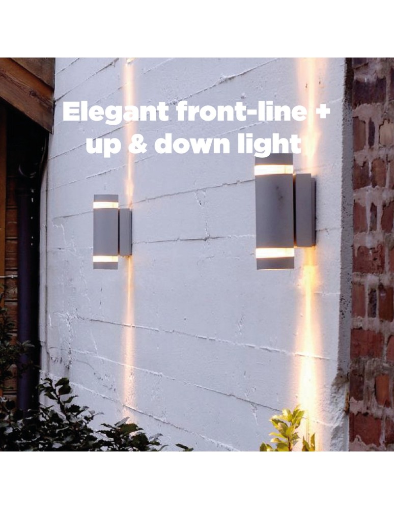Outdoor wall lamps - Lutec FOCUS Wall-mounted 2xGU10 Anthracite 5604011118 - product kolory-swiatla.pl 10