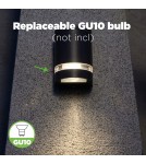 Outdoor wall lamps - Lutec FOCUS Wall-mounted 1xGU10 Anthracite 5604101118 - product 6