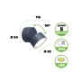 Lutec TRUMPET Sufitowa LED Antracyt 5626001118