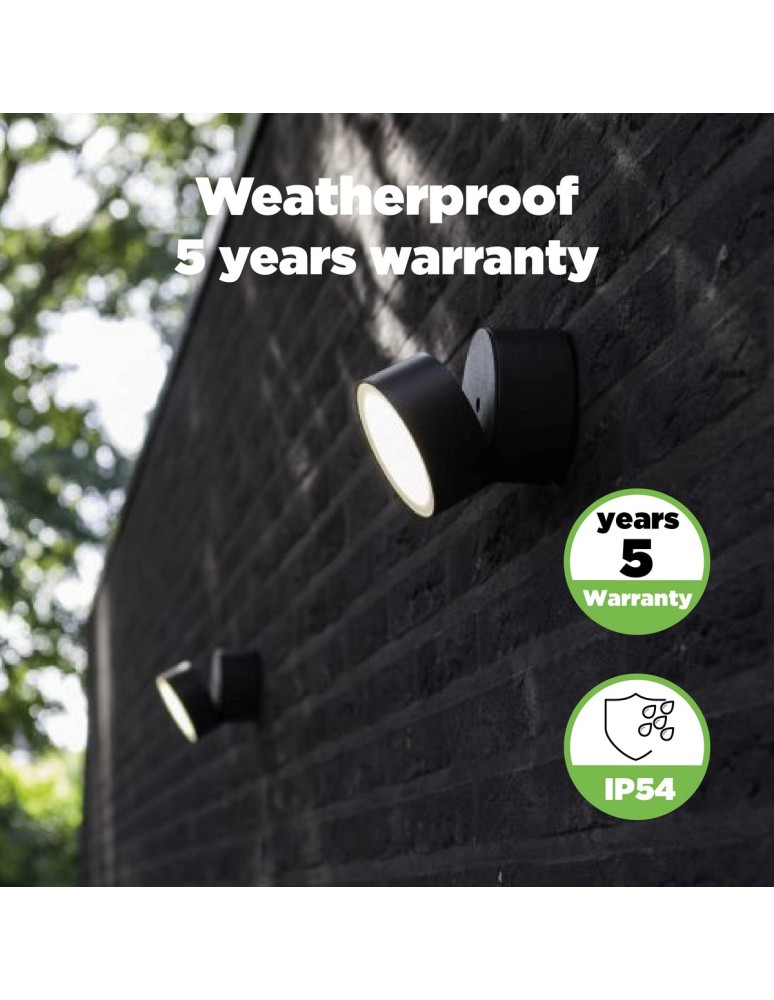 Outdoor wall lamps - Lutec TRUMPET LED Ceiling Anthracite 5626001118 - product kolory-swiatla.pl 4