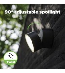 Outdoor wall lamps - Lutec TRUMPET LED Ceiling Anthracite 5626001118 - product 6