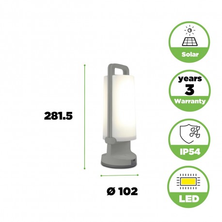 Lutec DRAGONFLY Zewnętrzna LED Srebrnoszary 6904101337