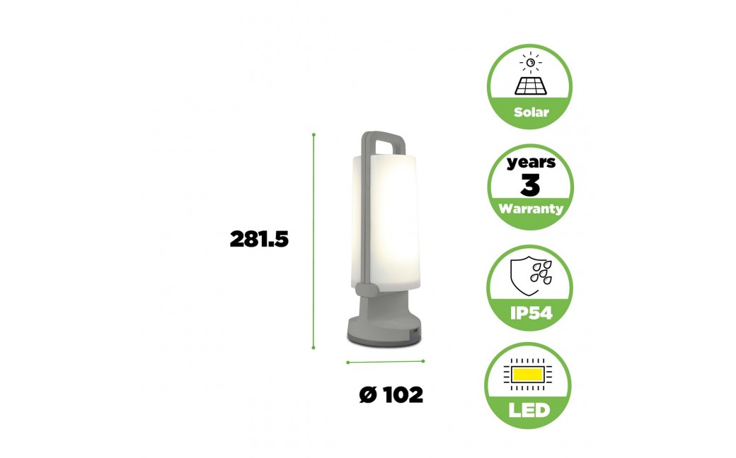 Lutec DRAGONFLY Zewnętrzna LED Srebrnoszary 6904101337