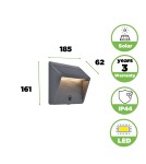 Solar lamps - Lutec Outdoor Solar Wall Mounted LINKO SOLAR 6912301335 - product 6