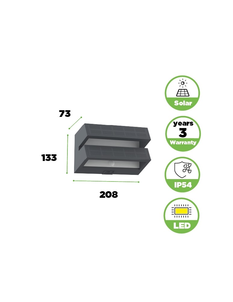 Solar lamps - Lutec Outdoor Solar BARLO SOLAR 6915501335 - product kolory-swiatla.pl 5