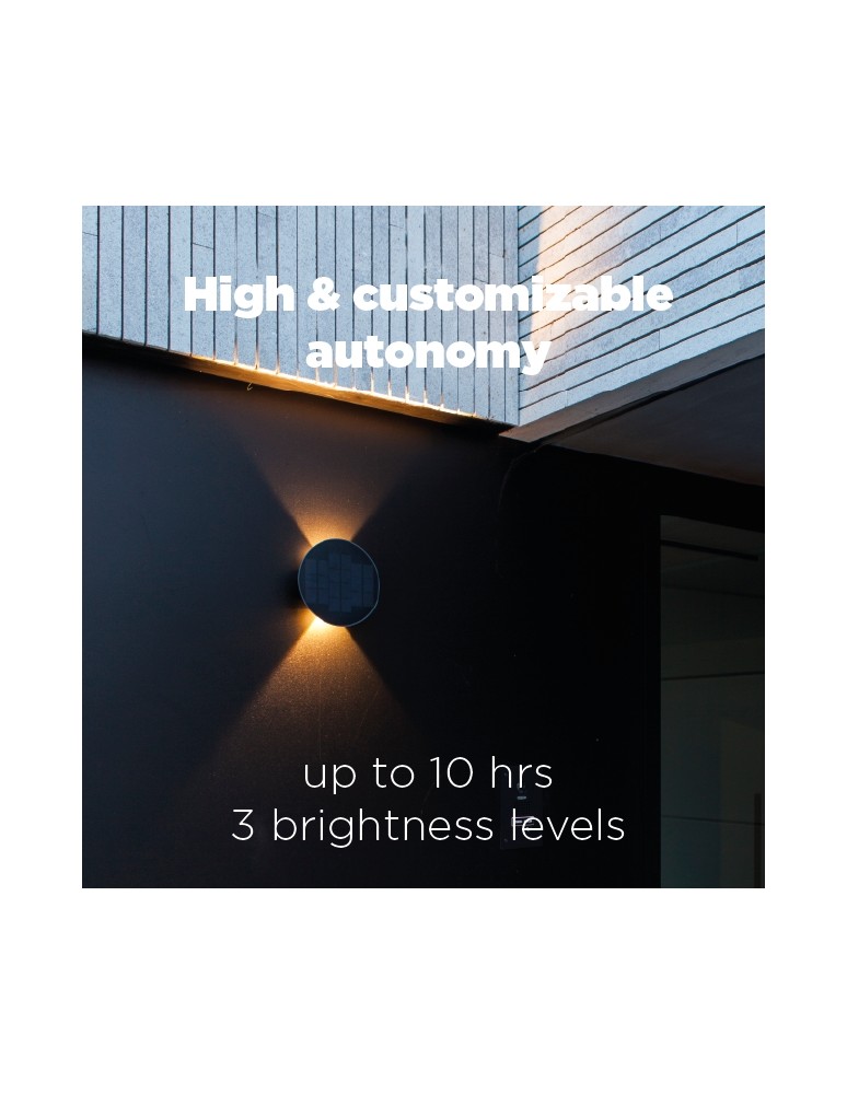 Outdoor wall lamps - Lutec Outdoor Solar Hybrid BELKA HYBRID 6915601335 - product kolory-swiatla.pl 9