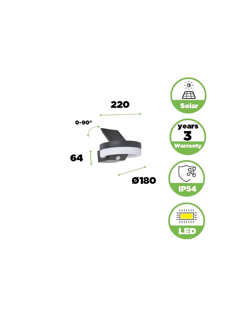 Lutec Outdoor Solar RUNDA SOLAR 6915801335