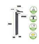 Solar lamps - Lutec Outdoor Solar RUNDA SOLAR 6915802118 - product 8
